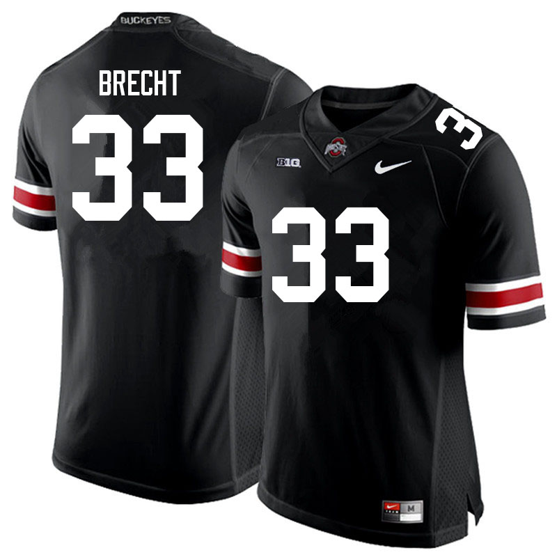 Ohio State Buckeyes #33 Chase Brecht College Football Jerseys Sale-Black